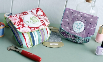 Embroidered Travel Pouches - Free sewing patterns - Sew Magazine