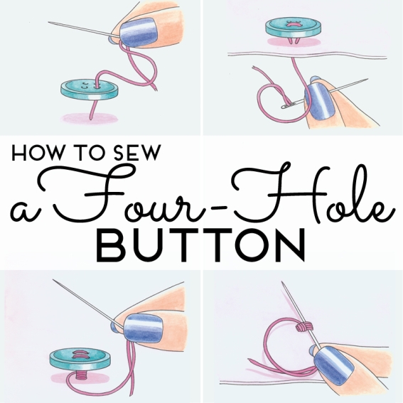How to Sew a Button Beginners Guide to Sewing Buttons  TREASURIE