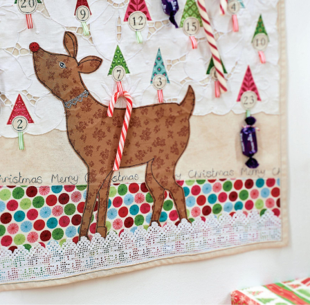 Reindeer Fabric Advent Calendar