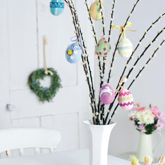 Spring Easter Tree Egg Decorations - Free sewing patterns - Sew Magazine