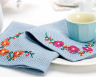 Embroidered Flower Napkins