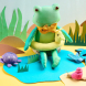 Frog Toy With Accessories Sewing Pattern Frog Toy With Accessories Sewing Pattern