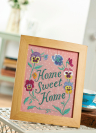 Embroidered Home Sweet Home Frame