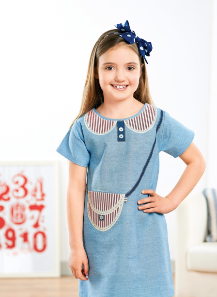 Young Girl’s Nautical Applique Dress