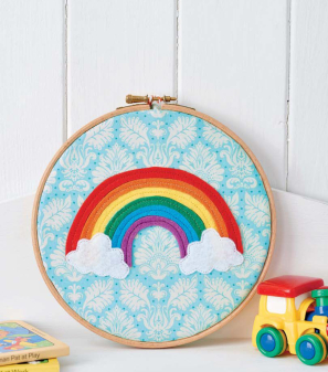 Rainbow Embroidery Hoop