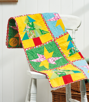 Christmas Baby Quilt: Block One Sewing Pattern