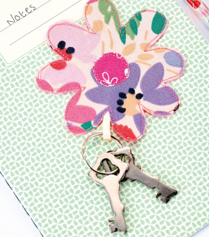 Simple Daisy Keyring Sewing Pattern