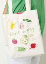 Fruit and Vegetable Embroidery Tote Bag Sewing Pattern