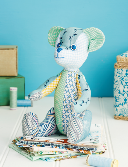 Easy Patchwork Teddy Bear Sewing Pattern