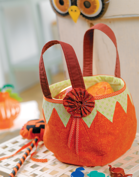 Pumpkin Treat Bag and Wand Sewing Pattern