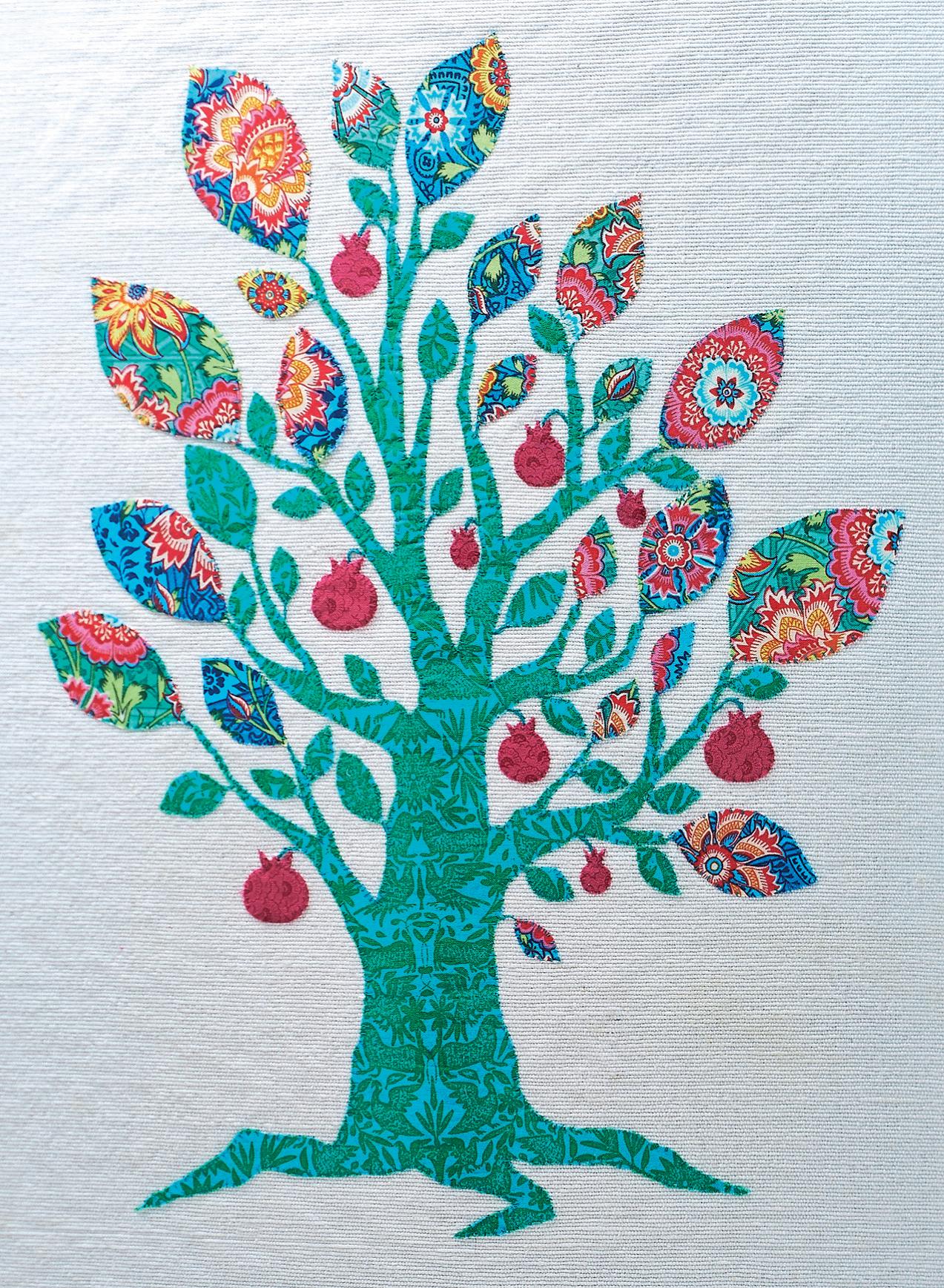 Tree Of Life Applique Picture Free Sewing Patterns Sew Magazine