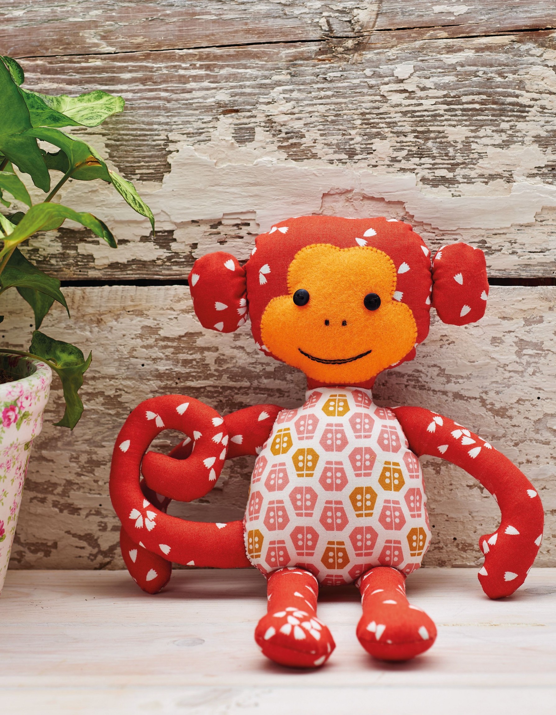 Monkey Toy Free Sewing Patterns Sew Magazine