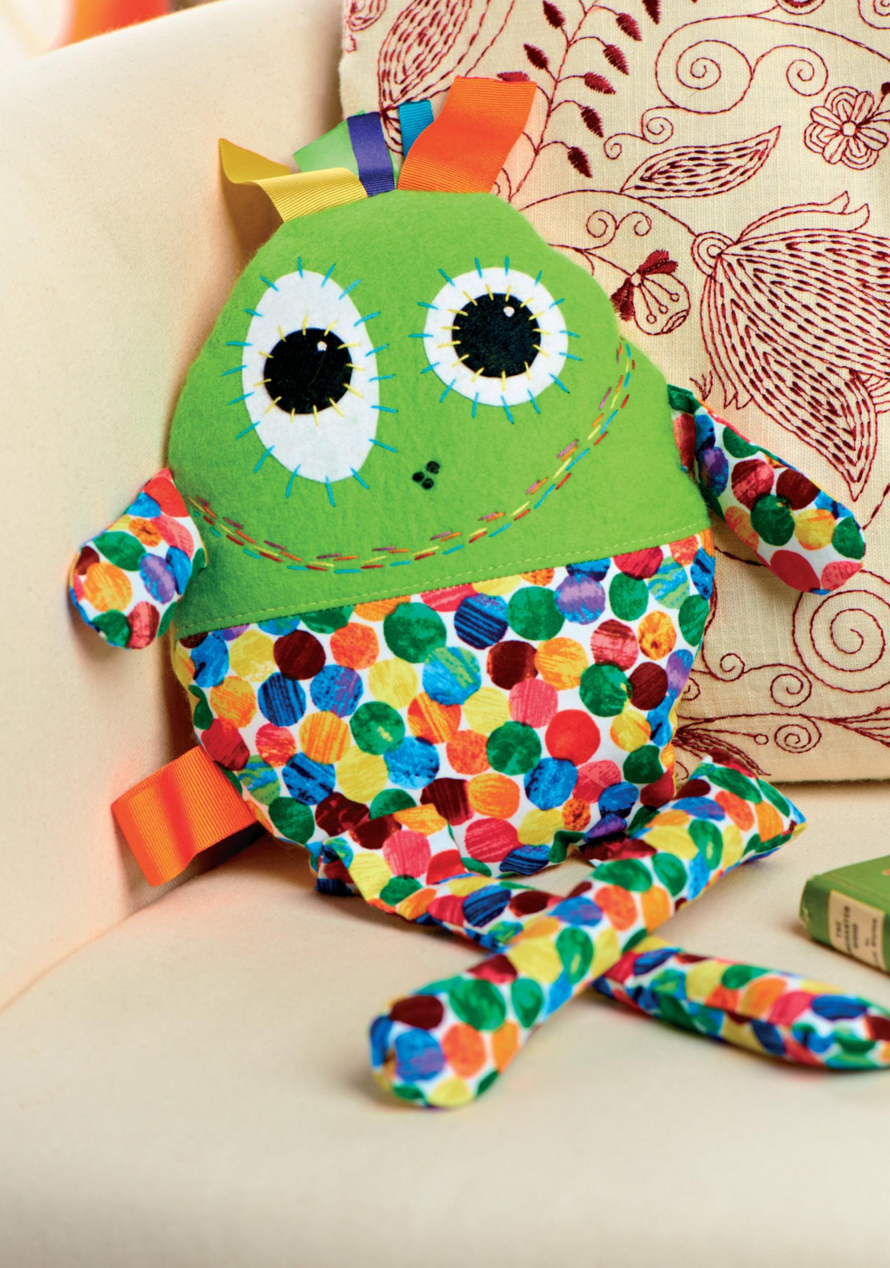 Retro Print Plush Monsters Free Sewing Patterns Sew Magazine