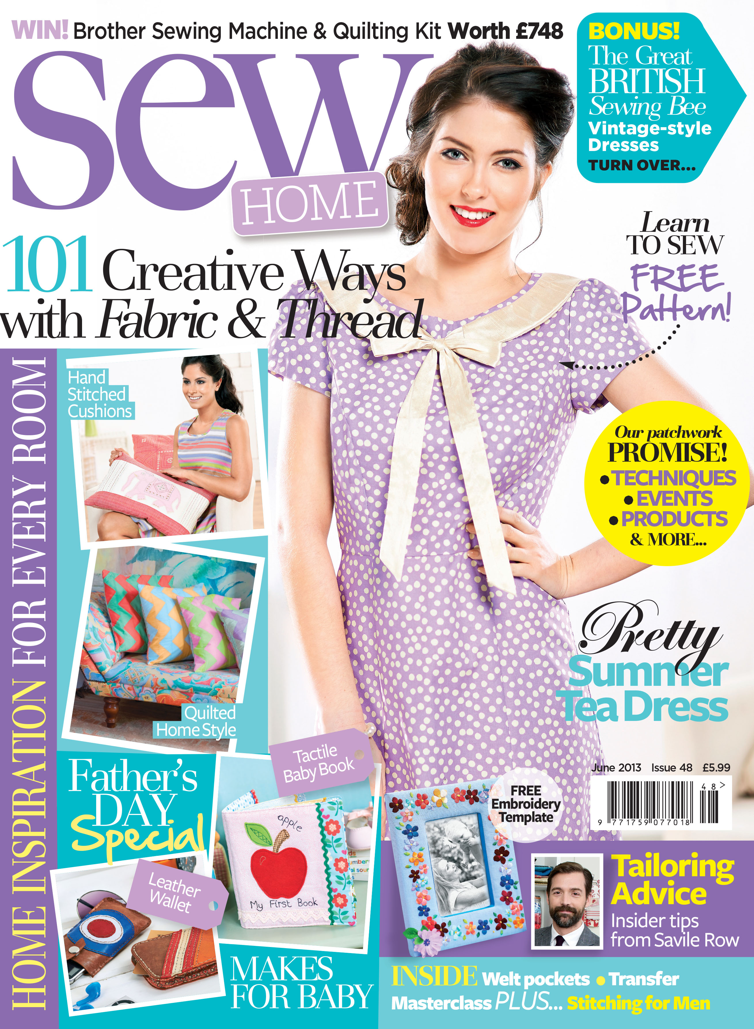 June 2013 Templates - Magazine Templates - Sew Magazine