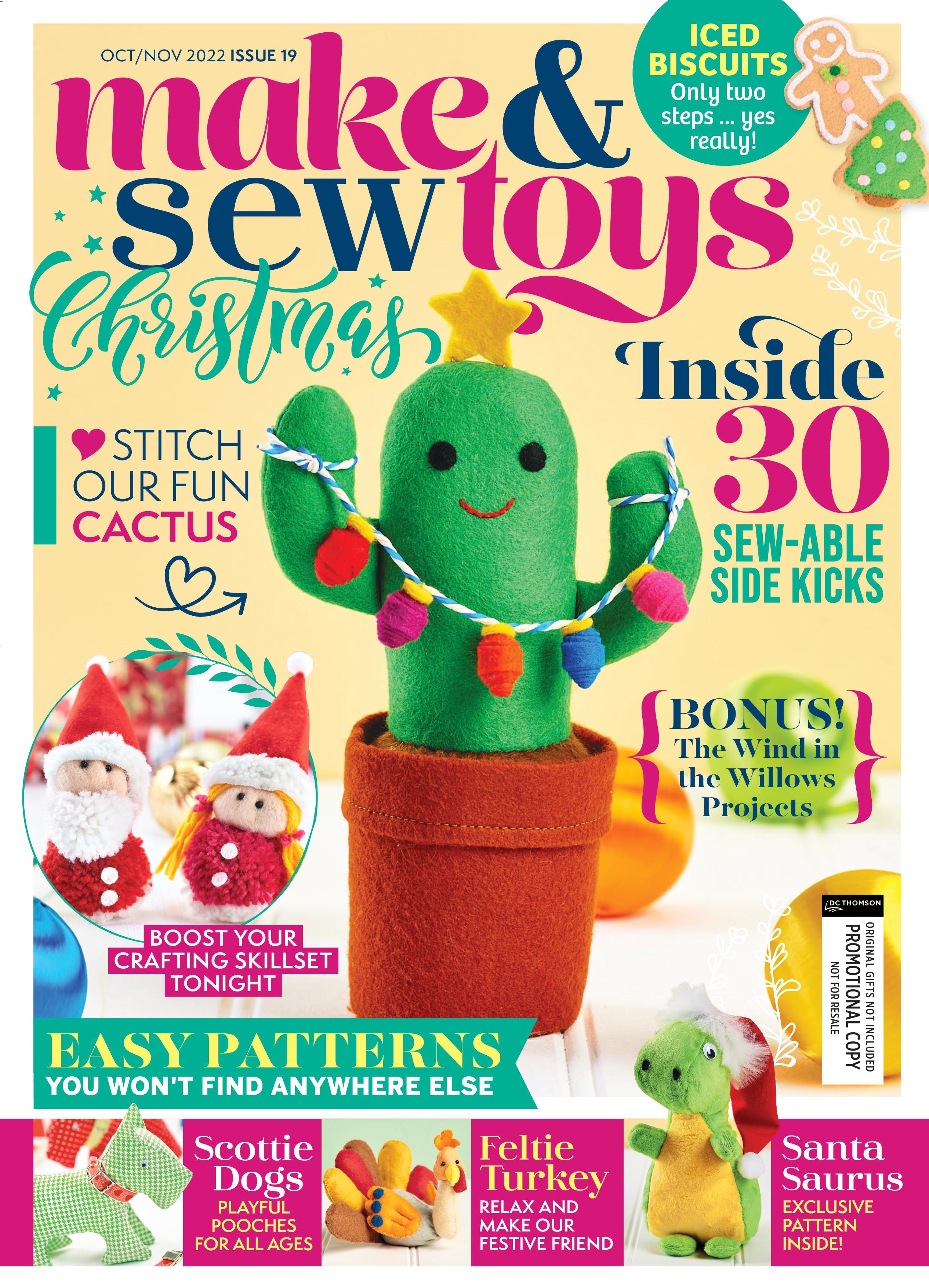 Make & Sew Toys Issue 19 Template Pack Magazine Templates Sew Magazine